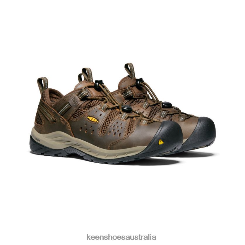 KEEN Footwear TLDLTR241 Cascade Brown/Forest Night Atlanta Cool II ESD (Soft Toe) Men