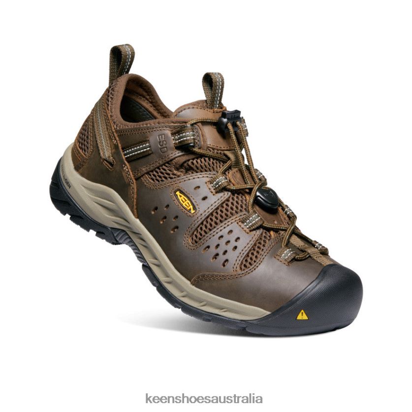KEEN Footwear TLDLTR241 Cascade Brown/Forest Night Atlanta Cool II ESD (Soft Toe) Men