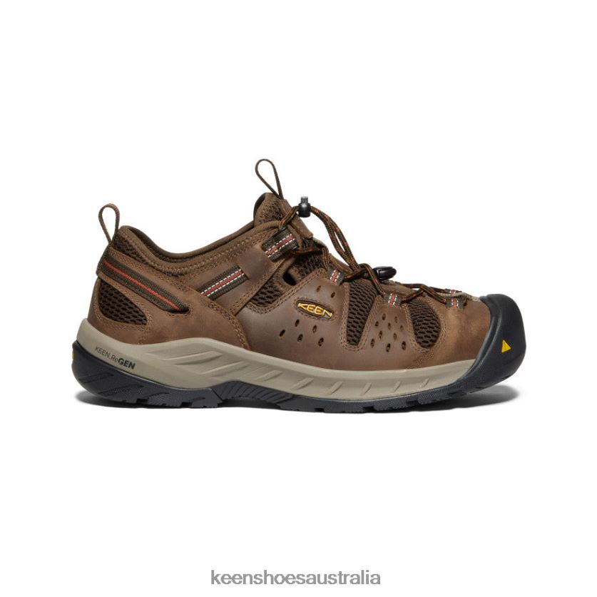 KEEN Footwear TLDLTR278 Shitake/Rust Atlanta Cool II (Steel Toe) Men
