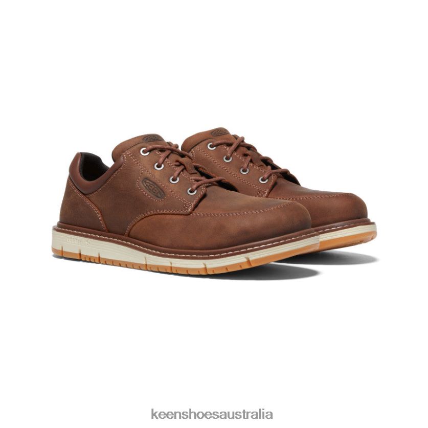 KEEN Footwear TLDLTR298 Gingerbread/Off White San Jose Oxford (Aluminum Toe) Men