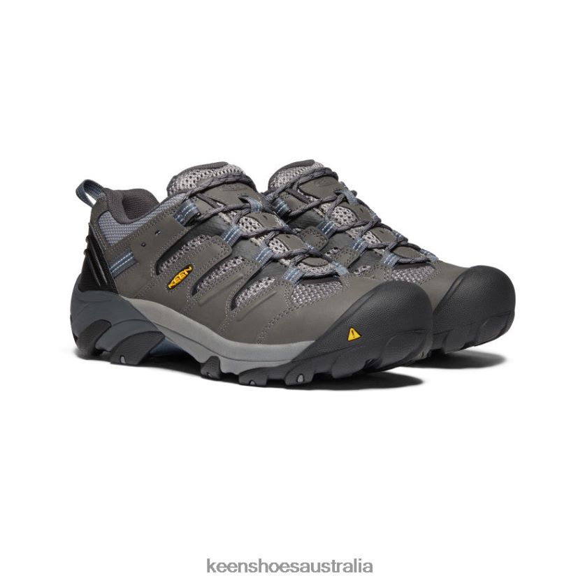 KEEN Footwear TLDLTR301 Magnet/Majolica Blue Lansing Low (Steel Toe) Men