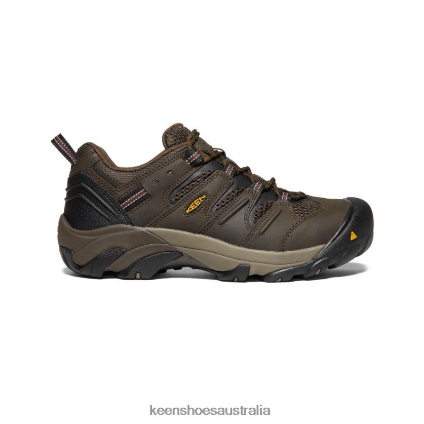 KEEN Footwear TLDLTR302 Cascade Brown/Fired Brick Lansing Low (Steel Toe) Men