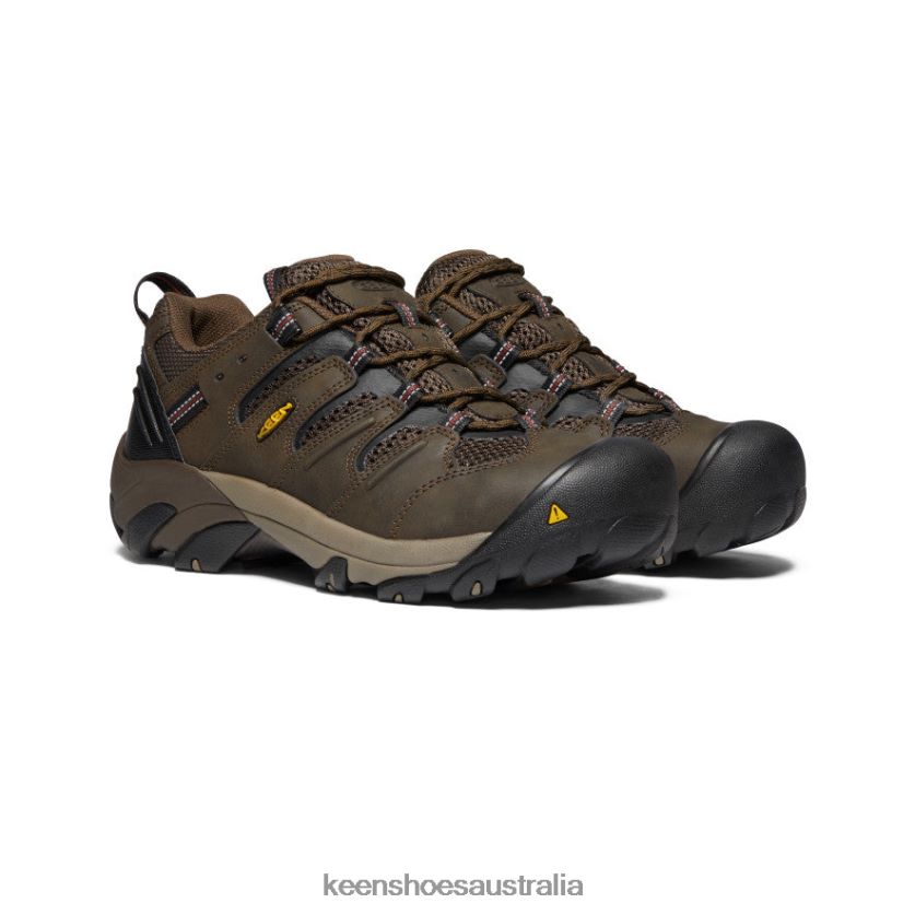KEEN Footwear TLDLTR302 Cascade Brown/Fired Brick Lansing Low (Steel Toe) Men
