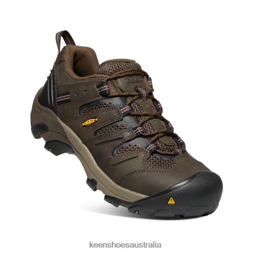 KEEN Footwear TLDLTR302 Cascade Brown/Fired Brick Lansing Low (Steel Toe) Men