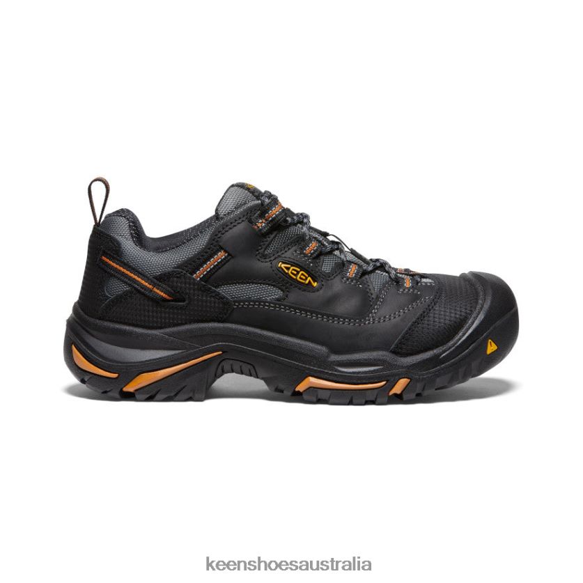 KEEN Footwear TLDLTR355 Black/Bossa Nova Braddock Low (Steel Toe) Men