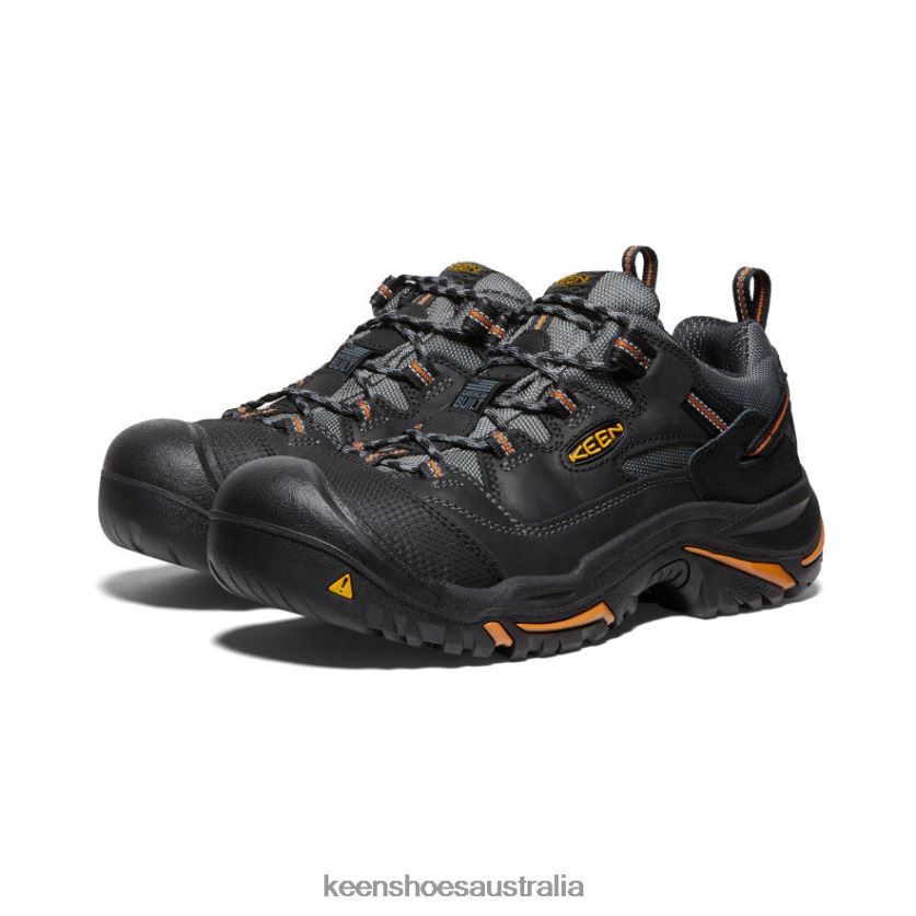 KEEN Footwear TLDLTR355 Black/Bossa Nova Braddock Low (Steel Toe) Men