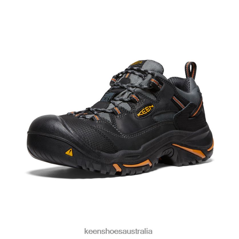 KEEN Footwear TLDLTR355 Black/Bossa Nova Braddock Low (Steel Toe) Men