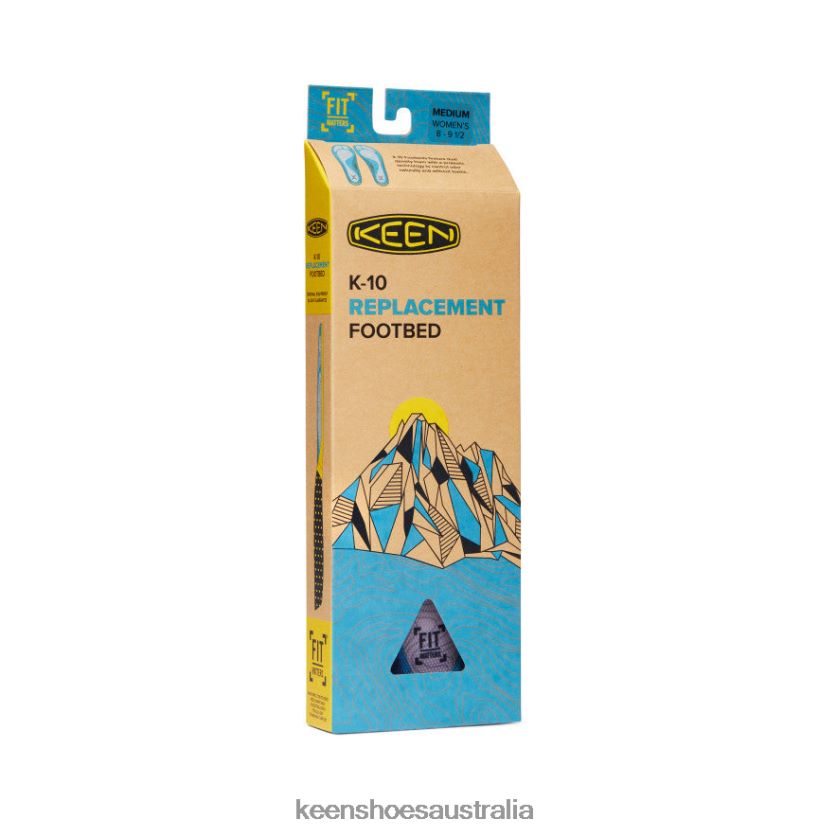 KEEN Accessories TLDLTR652 Ocean Blue Outdoor K-10 Replacement Insole Women