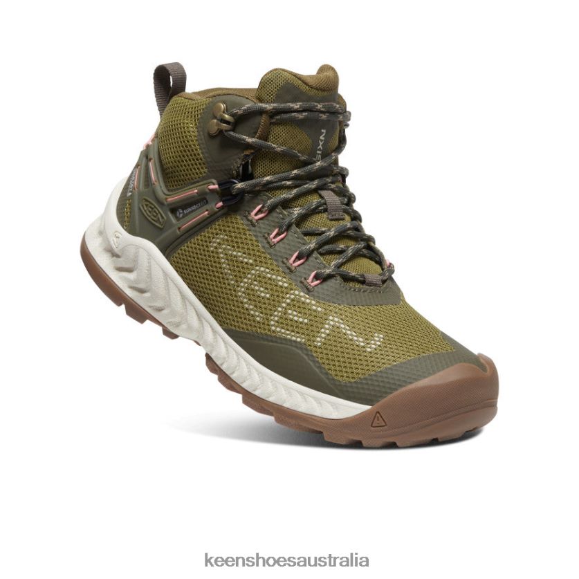 KEEN Footwear TLDLTR468 Olive Drab/Silver Birch NXIS EVO Waterproof Boot Women