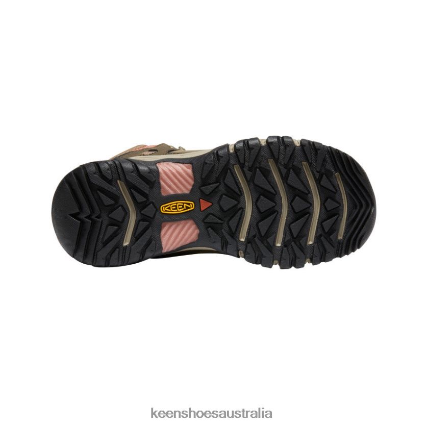 KEEN Footwear TLDLTR573 Timberwolf/Brick Dust Ridge Flex Waterproof Boot Women