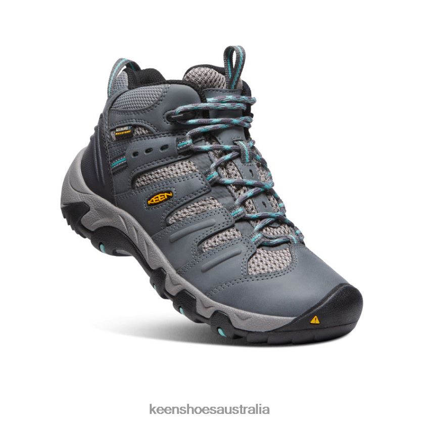 KEEN Footwear TLDLTR597 Steel Grey/Wasabi Koven Waterproof Boot Women