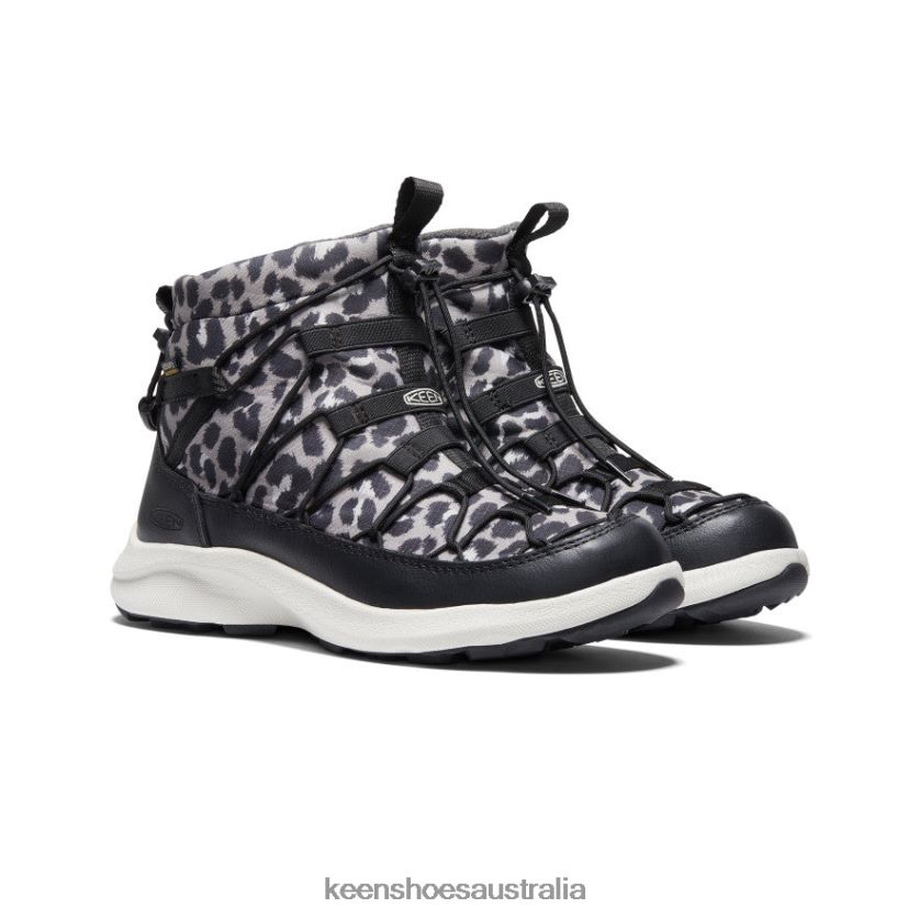 KEEN Footwear TLDLTR626 Animal Print/Silver Birch UNEEK SNK II Waterproof Chukka Women