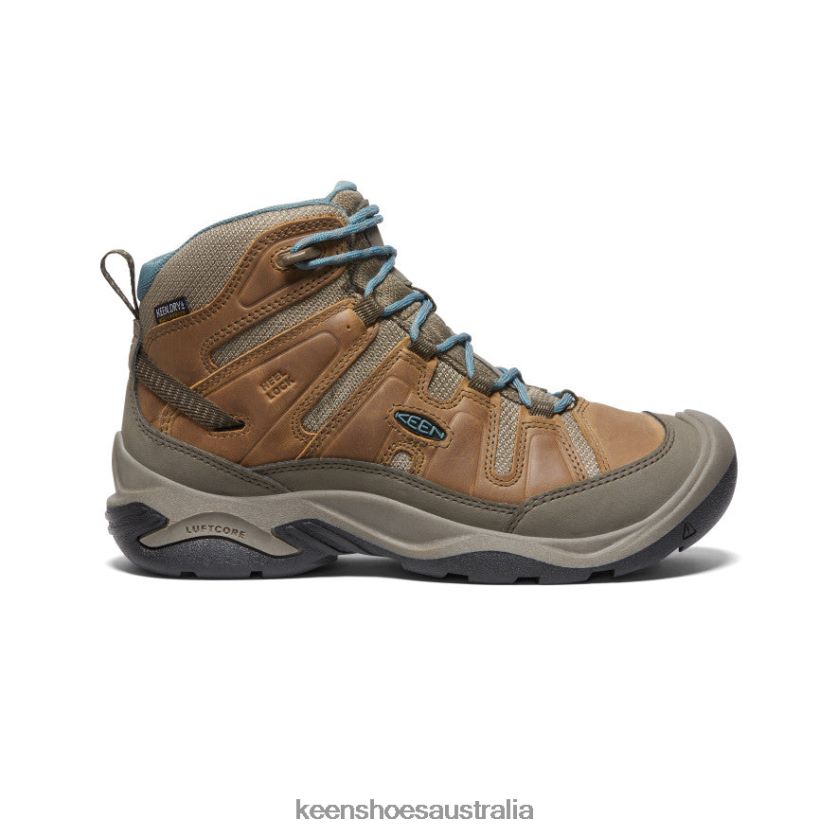 KEEN Footwear TLDLTR637 Toasted Coconut/North Atlantic Circadia Waterproof Boot Women