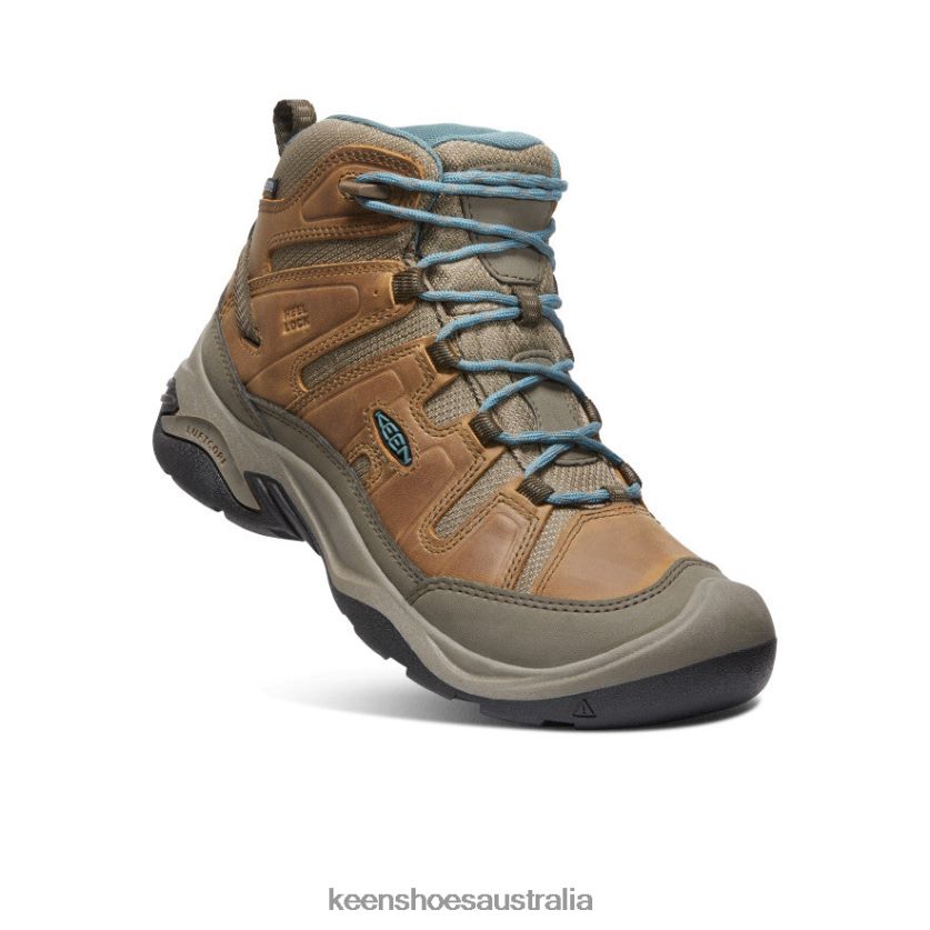 KEEN Footwear TLDLTR637 Toasted Coconut/North Atlantic Circadia Waterproof Boot Women