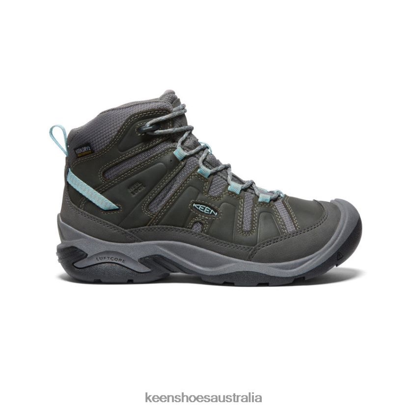 KEEN Footwear TLDLTR639 Steel Grey/Cloud Blue Circadia Waterproof Boot Women
