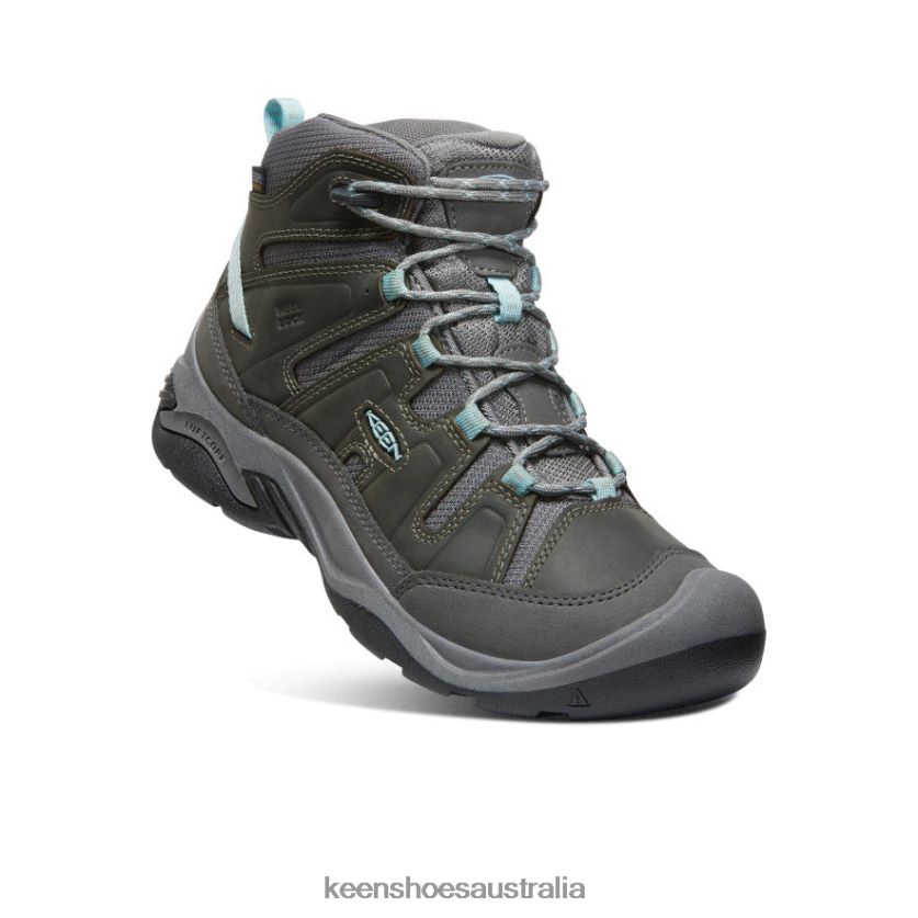 KEEN Footwear TLDLTR639 Steel Grey/Cloud Blue Circadia Waterproof Boot Women