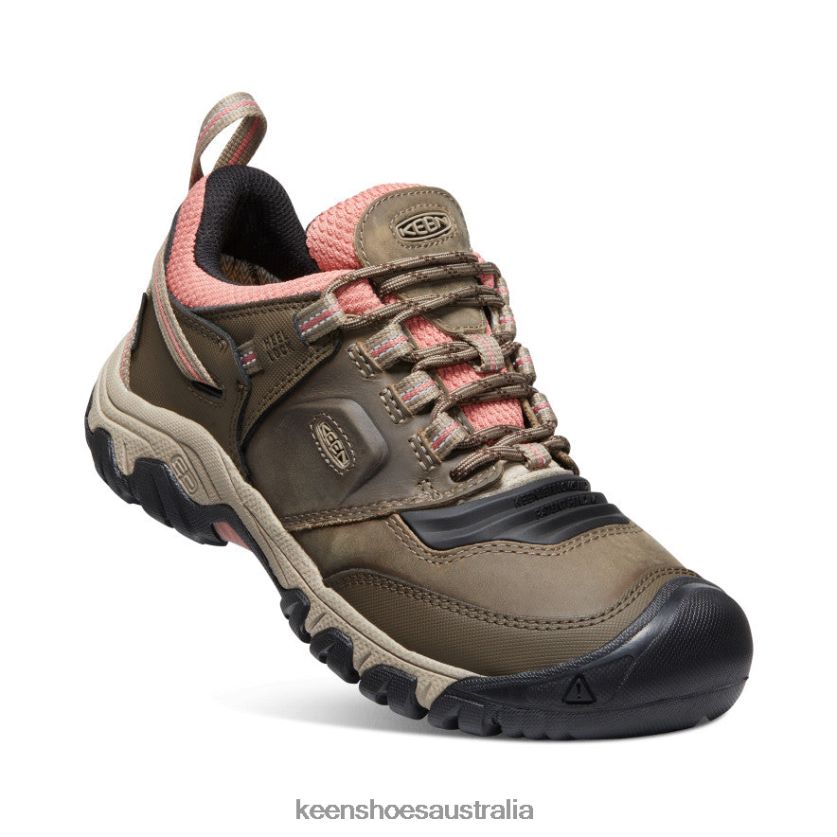 KEEN Footwear TLDLTR649 Timberwolf/Brick Dust Ridge Flex Waterproof Women