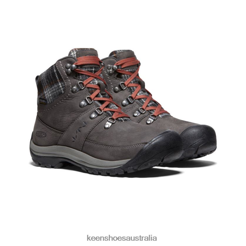 KEEN Footwear TLDLTR676 Magnet/Black Plaid Kaci III Winter Waterproof Boot Women