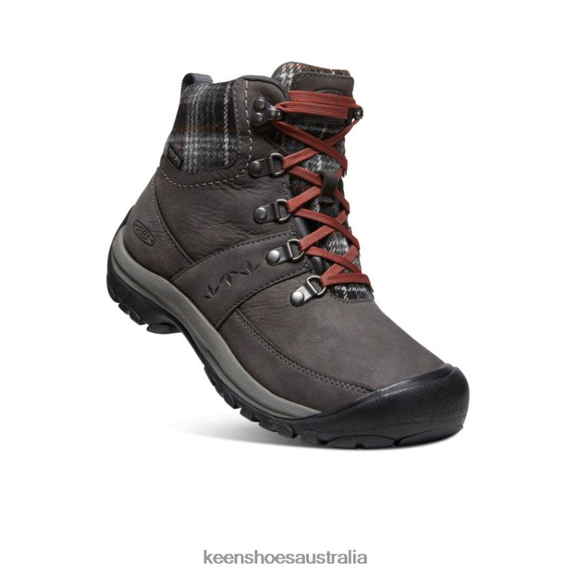 KEEN Footwear TLDLTR676 Magnet/Black Plaid Kaci III Winter Waterproof Boot Women
