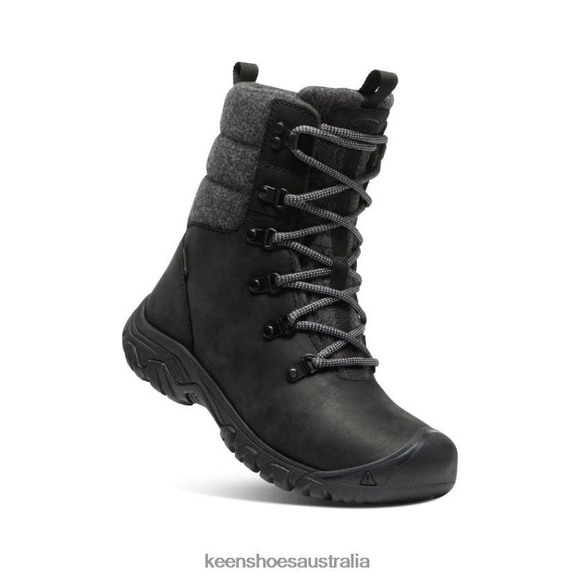 KEEN Footwear TLDLTR691 Black/Black Wool Greta Waterproof Boot Women