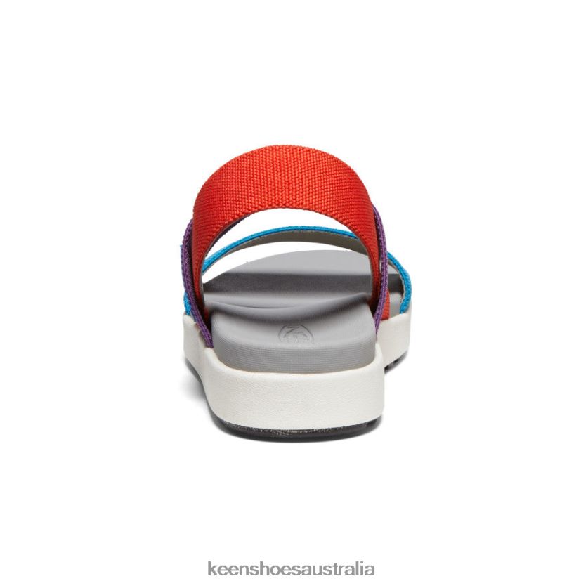 KEEN Footwear TLDLTR419 Charisma/Red Clay/Fjord Blue Tri-Tone Elle Backstrap Sandal Women