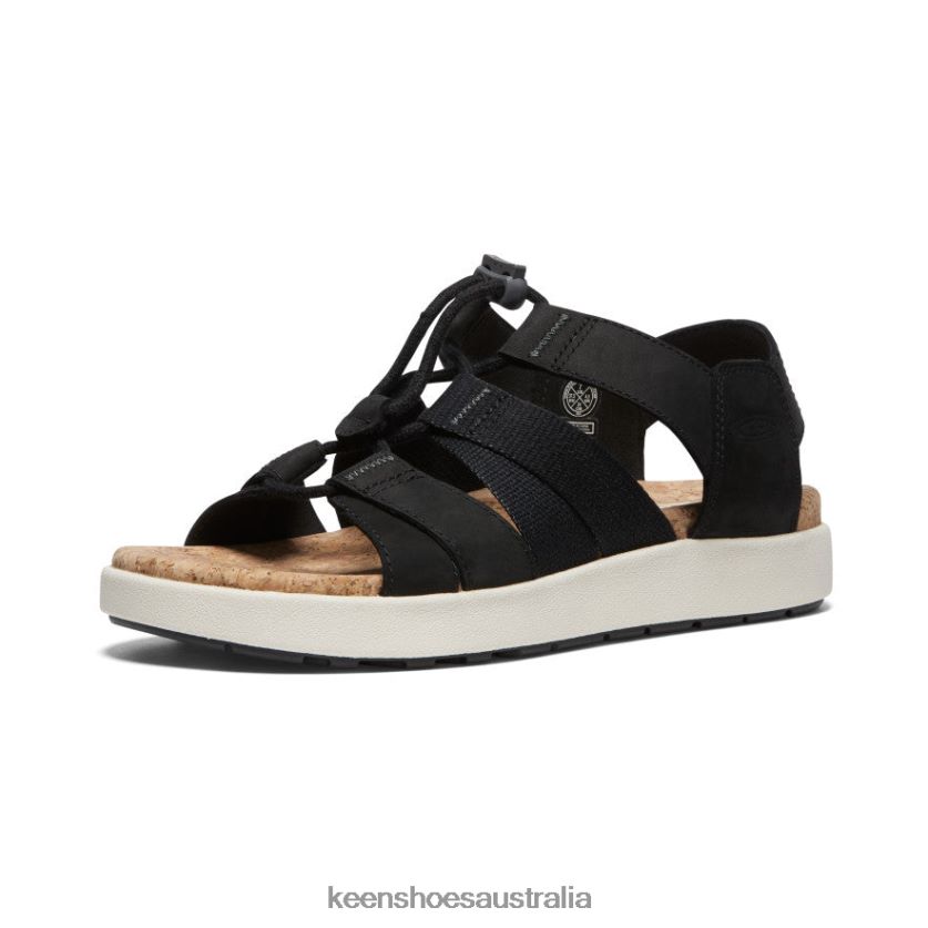 KEEN Footwear TLDLTR426 Black/Birch Elle Mixed Strap Sandal Women