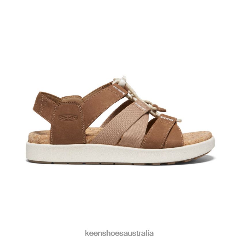 KEEN Footwear TLDLTR427 Toasted Coconut/Birch Elle Mixed Strap Sandal Women