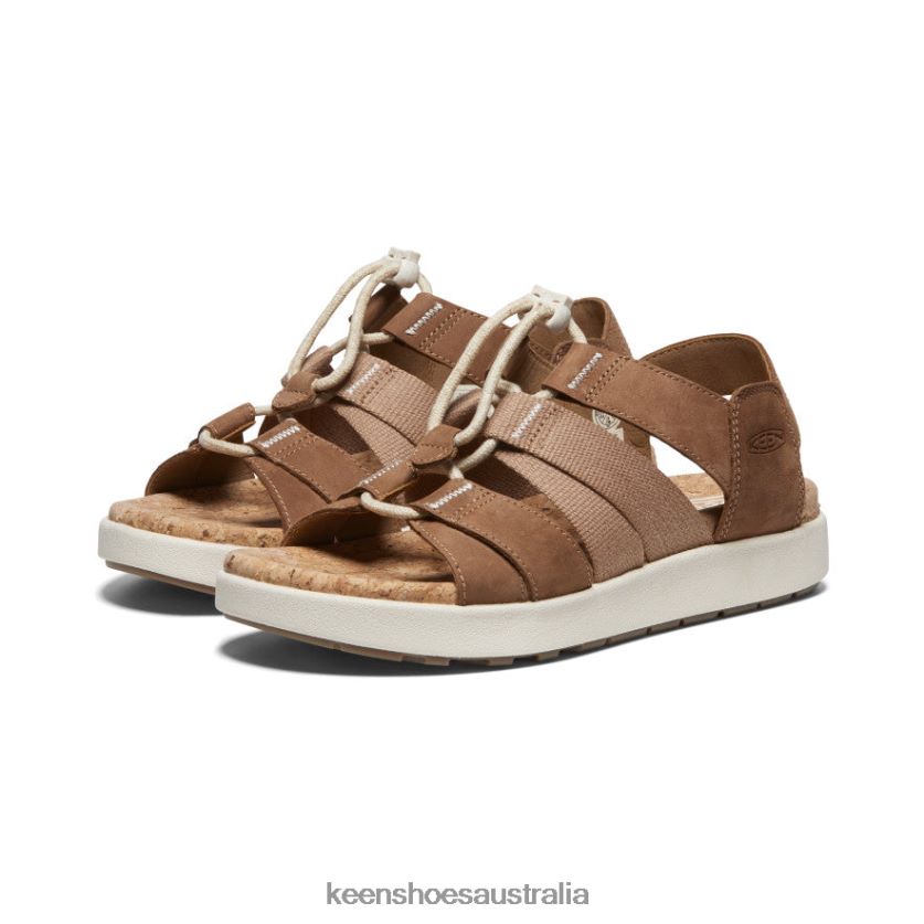 KEEN Footwear TLDLTR427 Toasted Coconut/Birch Elle Mixed Strap Sandal Women