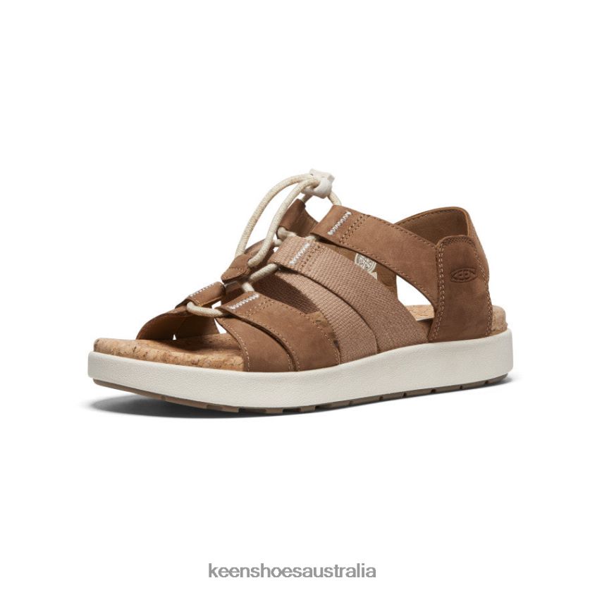 KEEN Footwear TLDLTR427 Toasted Coconut/Birch Elle Mixed Strap Sandal Women