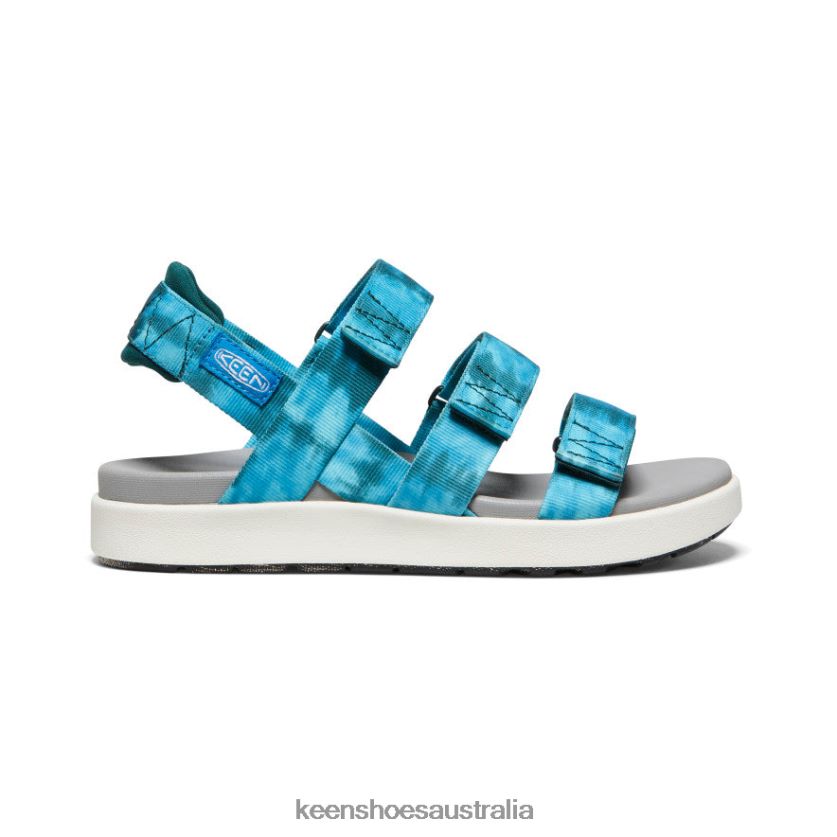 KEEN Footwear TLDLTR473 Seamoss Tie Dye/Star White Elle Strappy Women