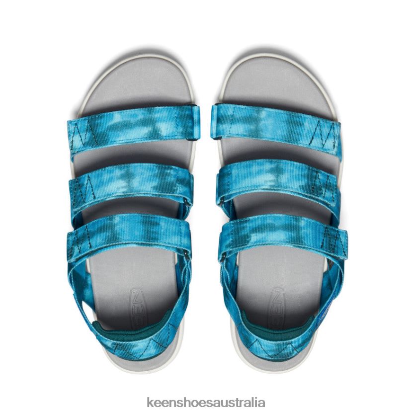 KEEN Footwear TLDLTR473 Seamoss Tie Dye/Star White Elle Strappy Women