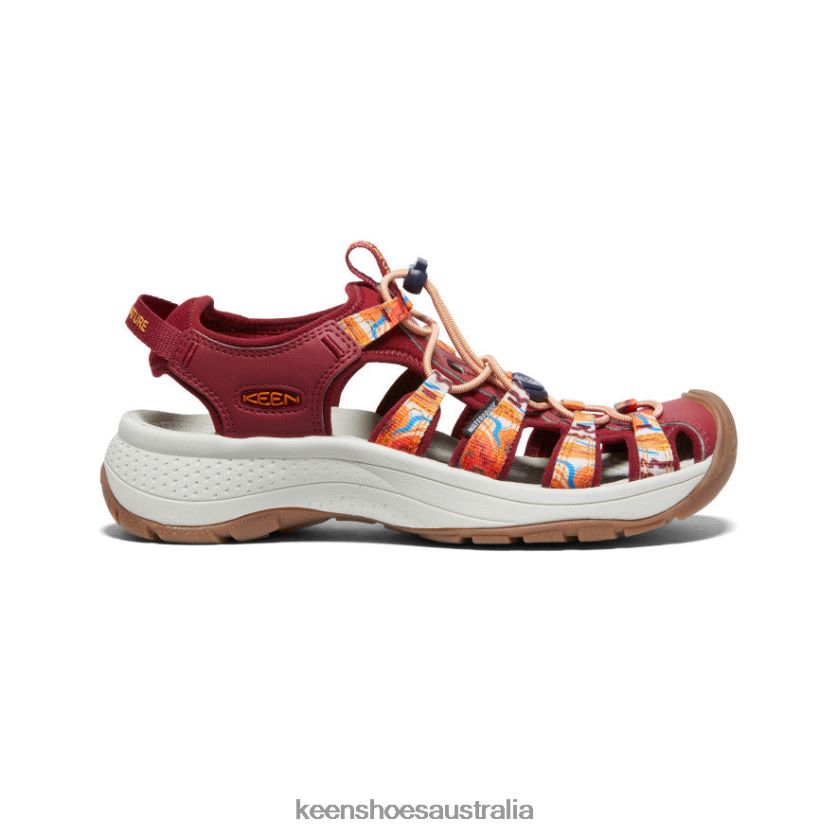 KEEN Footwear TLDLTR554 Orange Wave/Red Astoria West x Outdoor Afro Women