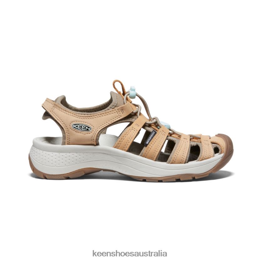 KEEN Footwear TLDLTR616 Doe/Blue Glass Astoria West Leather Sandal Women