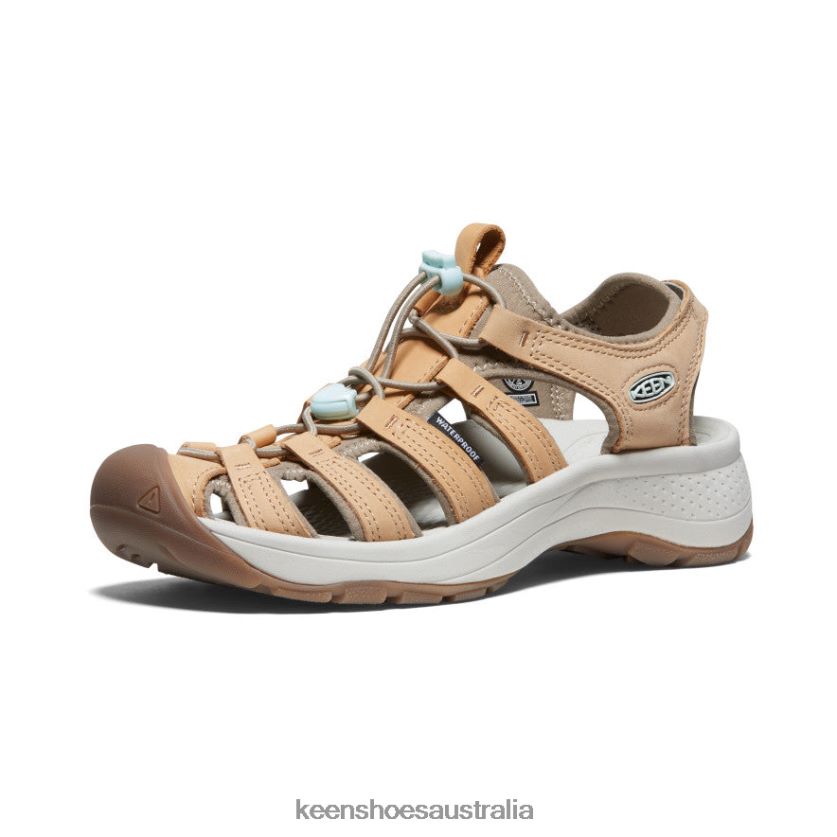 KEEN Footwear TLDLTR616 Doe/Blue Glass Astoria West Leather Sandal Women