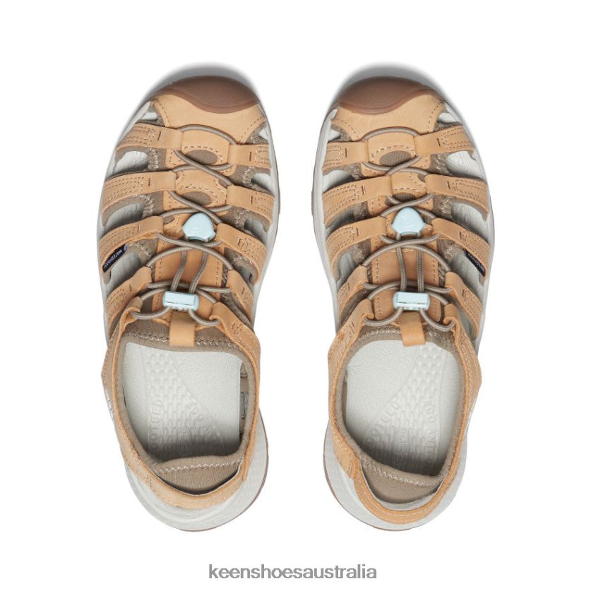KEEN Footwear TLDLTR616 Doe/Blue Glass Astoria West Leather Sandal Women