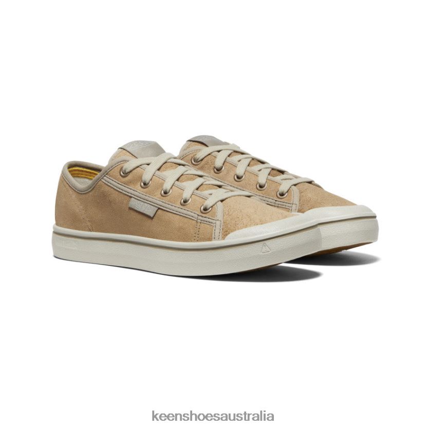 KEEN Footwear TLDLTR627 Beige/Silver Birch Elsa Harvest Leather Sneaker Women