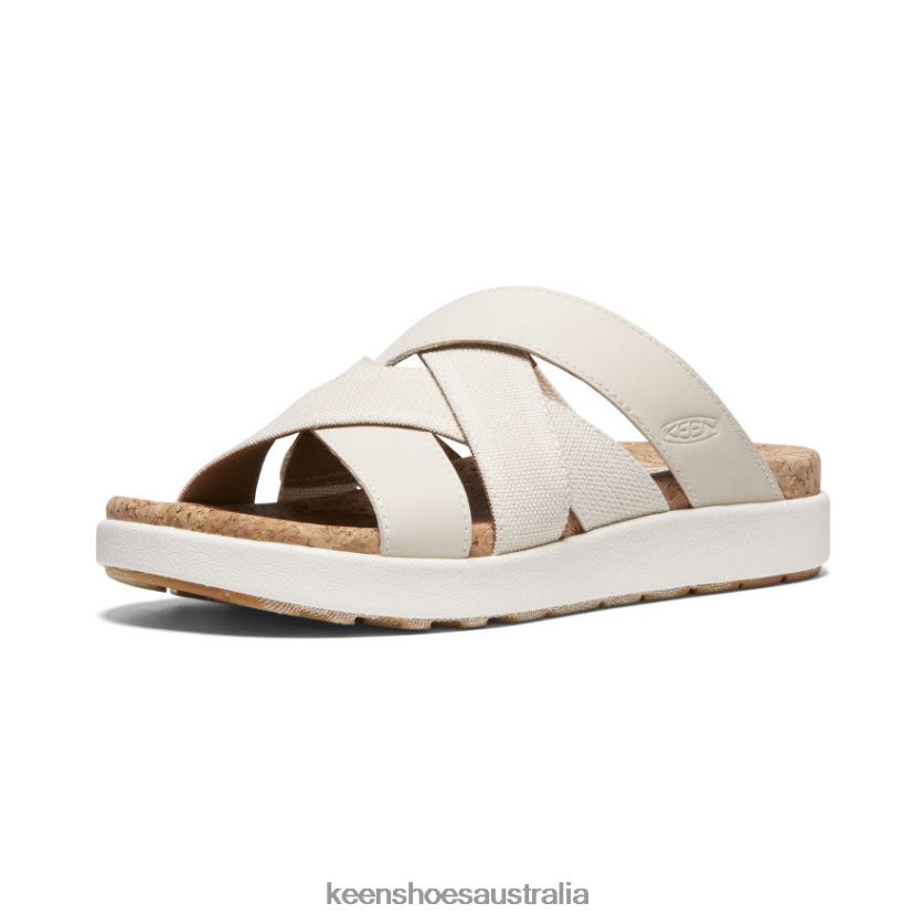 KEEN Footwear TLDLTR429 Birch/Star White Elle Mixed Slide Women