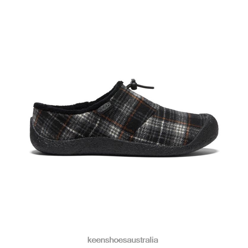KEEN Footwear TLDLTR485 Black Plaid/Steel Grey Howser III Slide Women