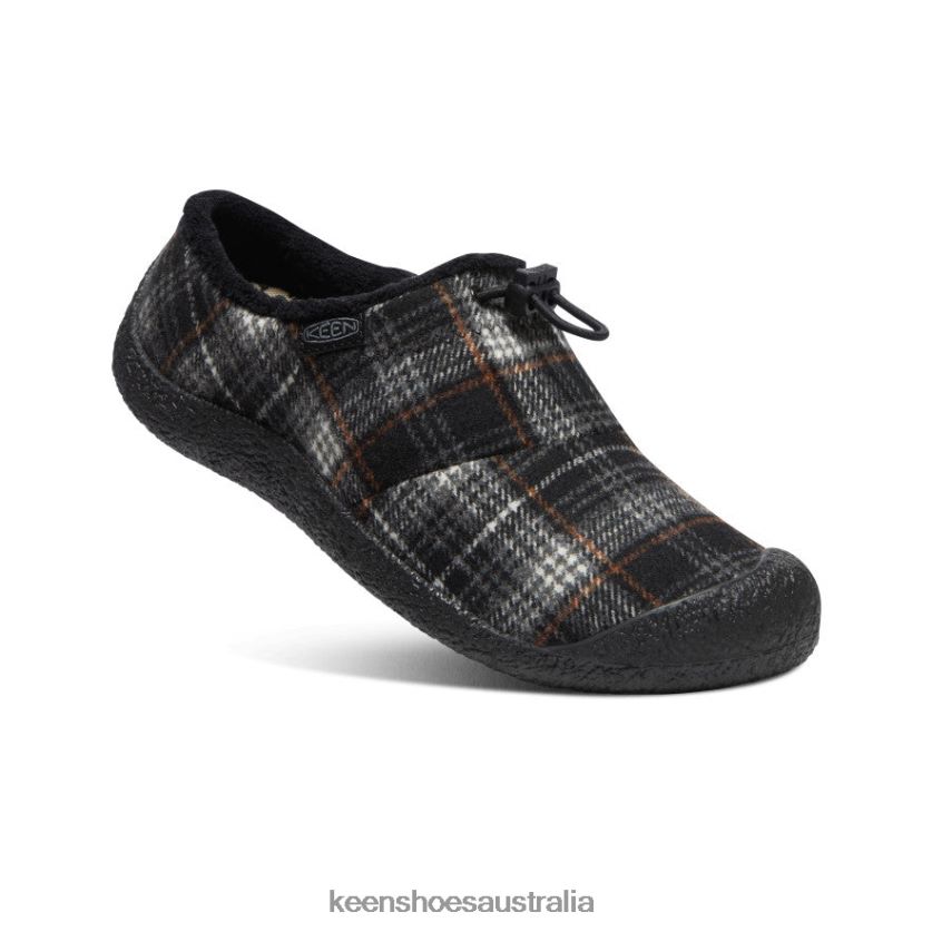 KEEN Footwear TLDLTR485 Black Plaid/Steel Grey Howser III Slide Women