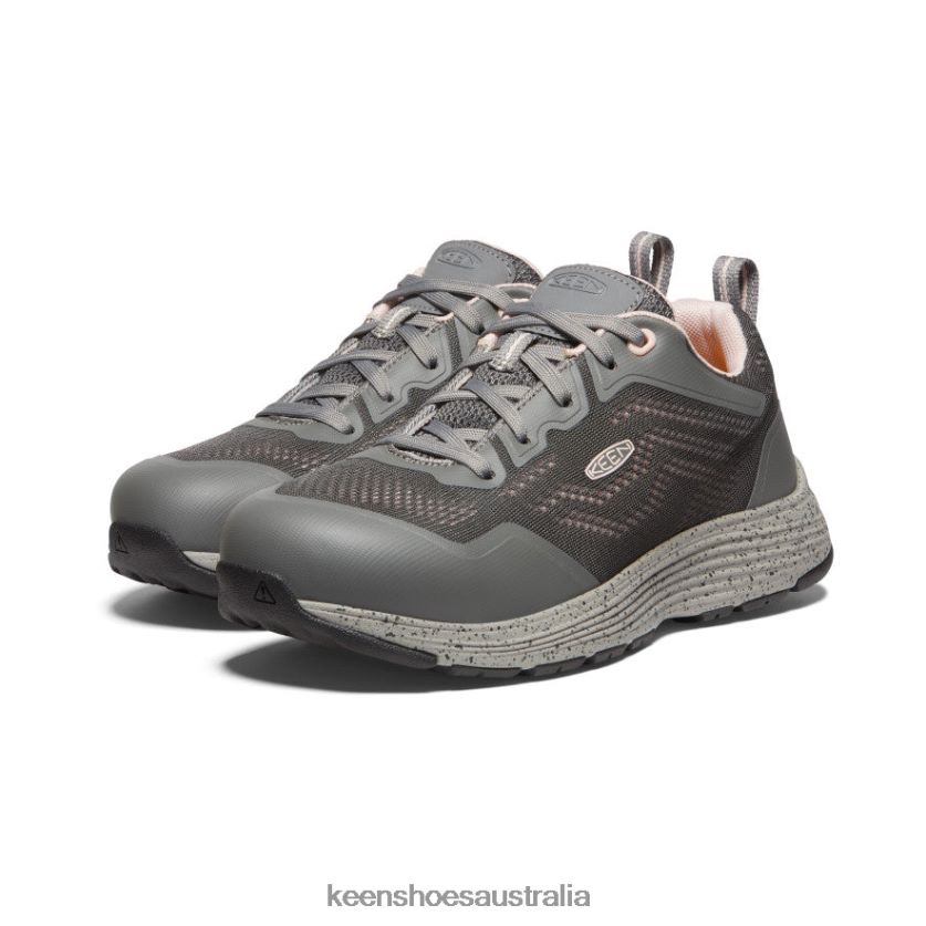 KEEN Footwear TLDLTR460 Steel Grey/Peach Whip Sparta 2 (Aluminum Toe) Women