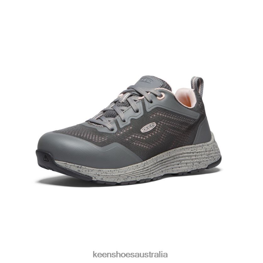 KEEN Footwear TLDLTR460 Steel Grey/Peach Whip Sparta 2 (Aluminum Toe) Women