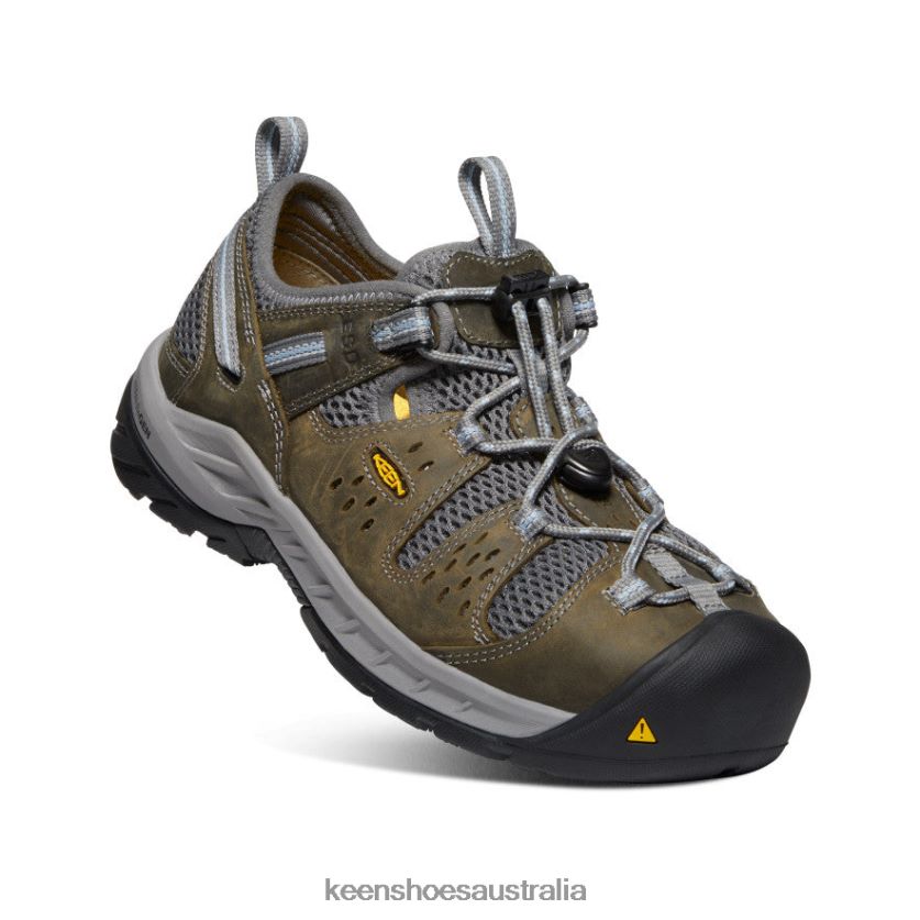 KEEN Footwear TLDLTR614 Gargoyle/Blue Fog Atlanta Cool II ESD (Steel Toe) Women