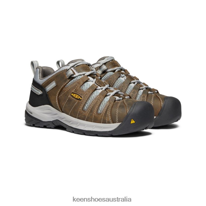 KEEN Footwear TLDLTR635 Cascade Brown/Surf Spray Flint II (Steel Toe) Women