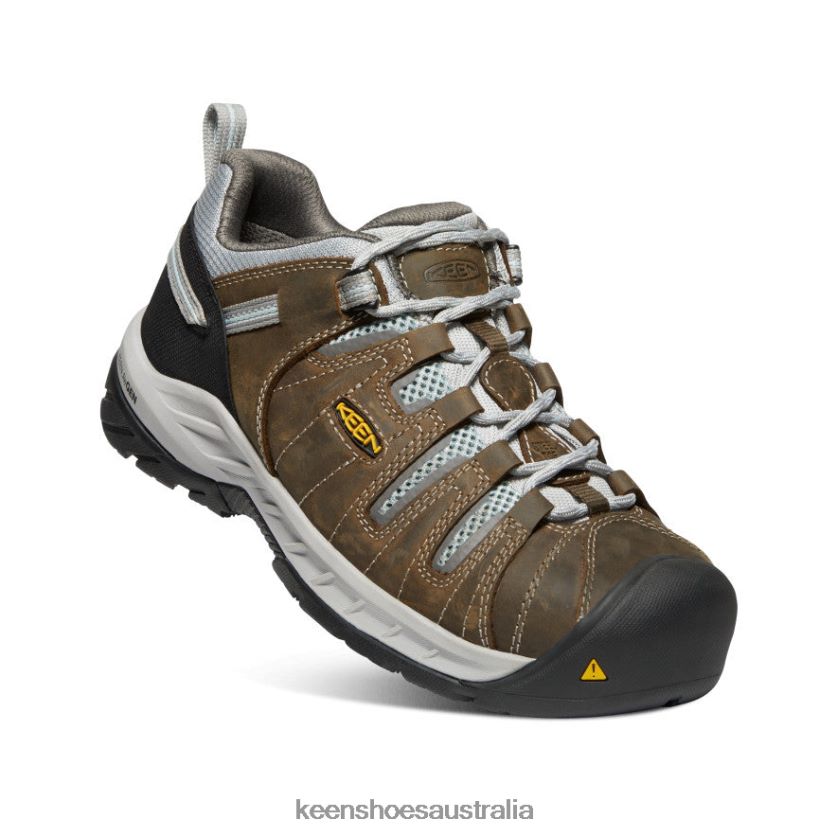 KEEN Footwear TLDLTR635 Cascade Brown/Surf Spray Flint II (Steel Toe) Women